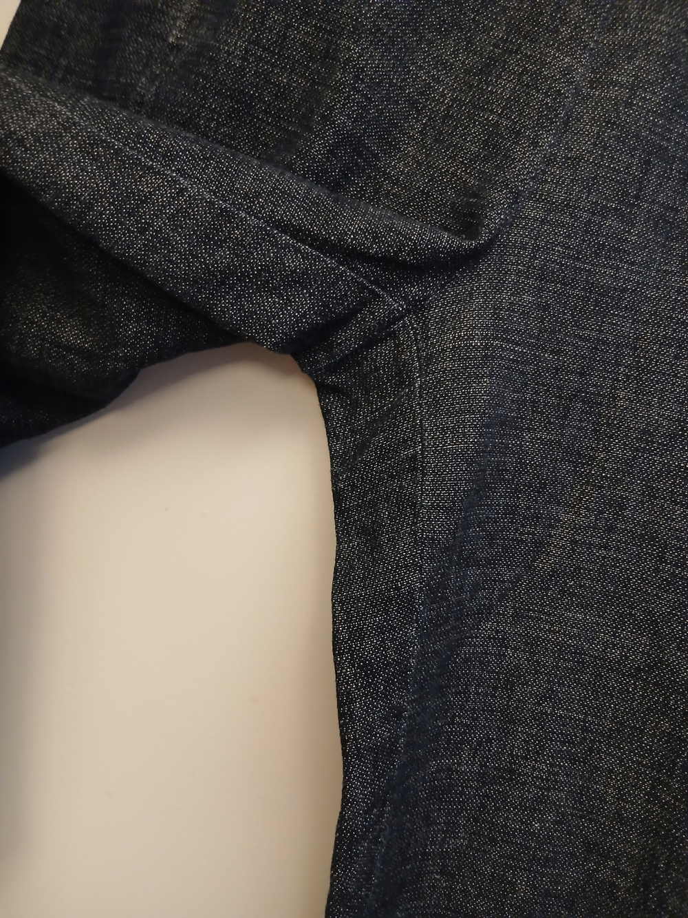 Eileen Fisher Dark Charcoal Elastic-Waist Linen-Blend Chinos - Picture 4 of 11